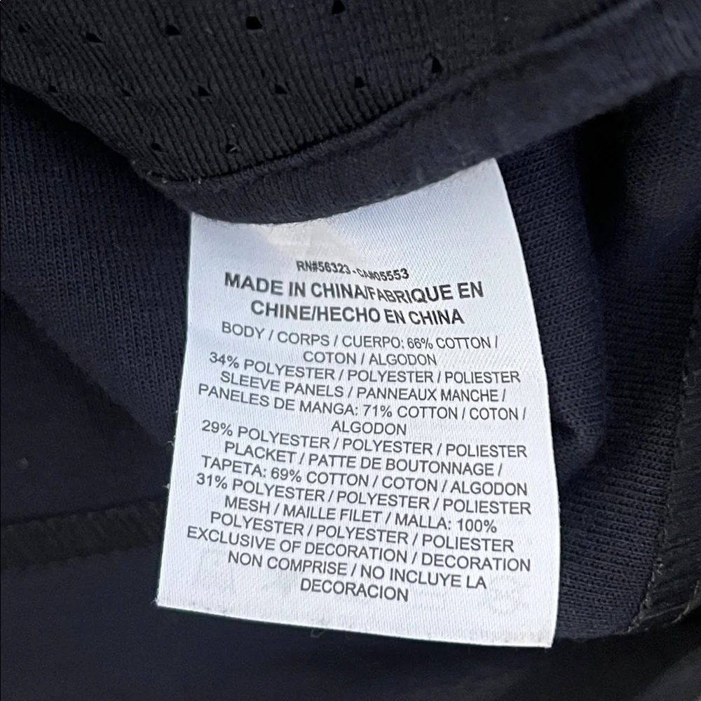 Nike Midnight Black Zip-Up Athletic Jacket Size Small